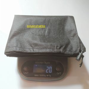 KANTONG KAIN ULAR JUMBO 60X40CM HITAM 60 x 40 60cm x 40 cm hewan reptile belut tas ikat bag tarik tali besar big