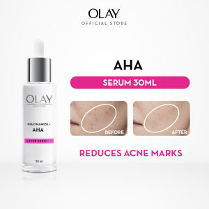 Olay Luminous Niacinamide + AHA Face Super Serum Reduce Acne Marks 30 ml