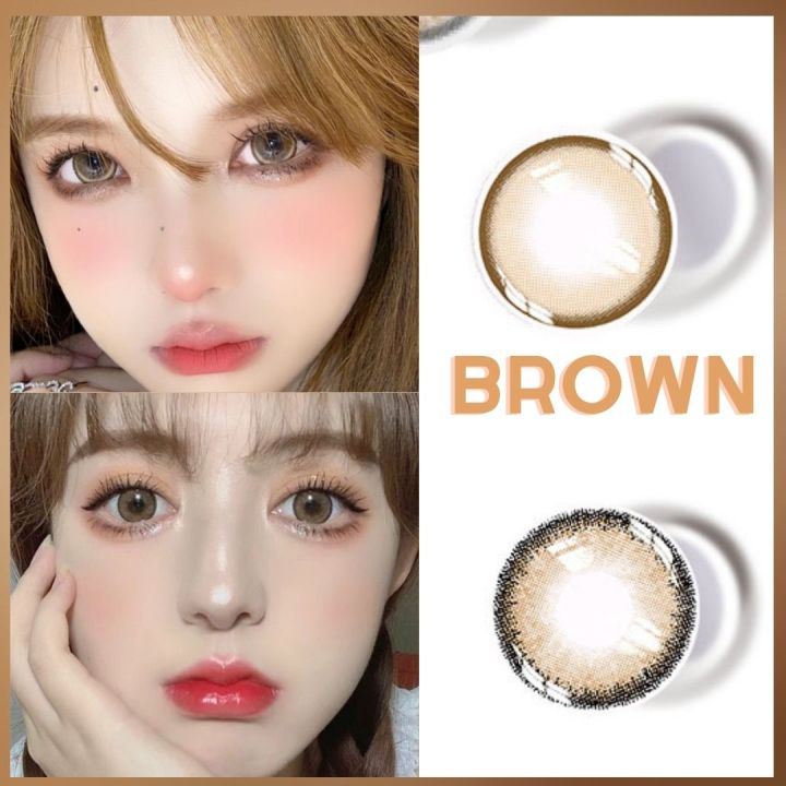 [✅COD] MYSTICEYES SOFTLENS STAR ORBIT SERIES SEPIA 14.5MM  NORMAL LENS BIG EYES