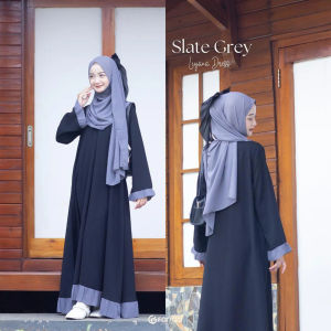 Liyana Baju Gamis Muslim Abaya Anak Remaja Tanggung Set Jilbab Model Elegan Terbaru 2025 Lebaran