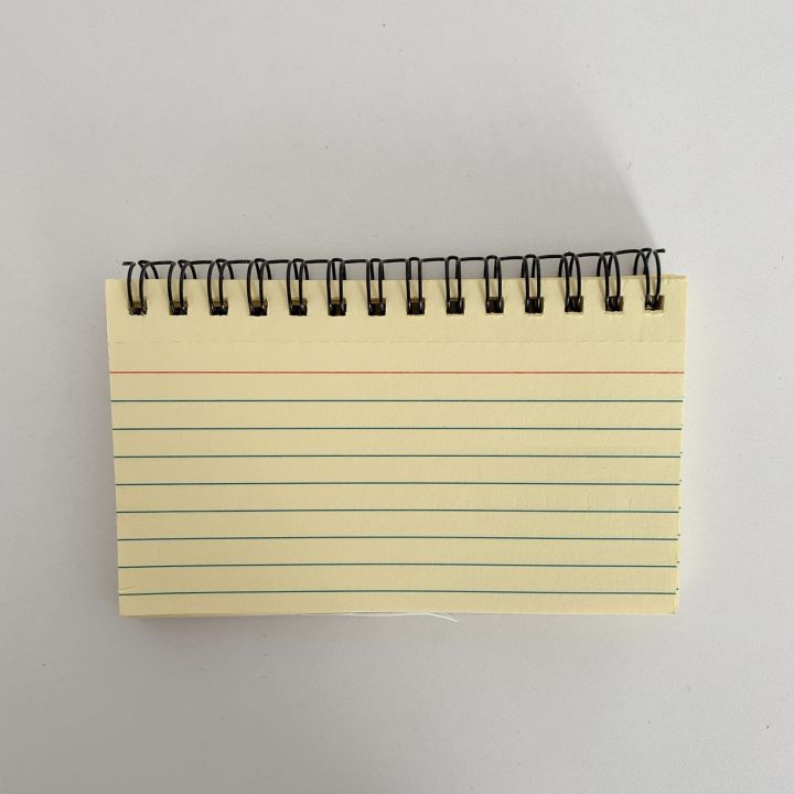 Index Cards With Ring Flashcards For Studying Spiral Index Cards Index ...