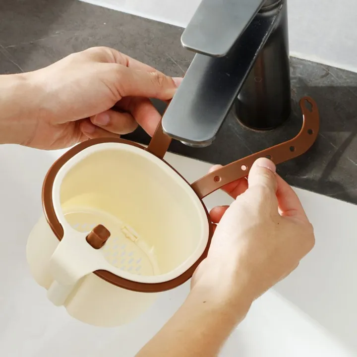 GK1AO Có thể tháo rời Rổ lọc treo bồn rửa Sáng tạo Không cần đục lỗ Bộ ...