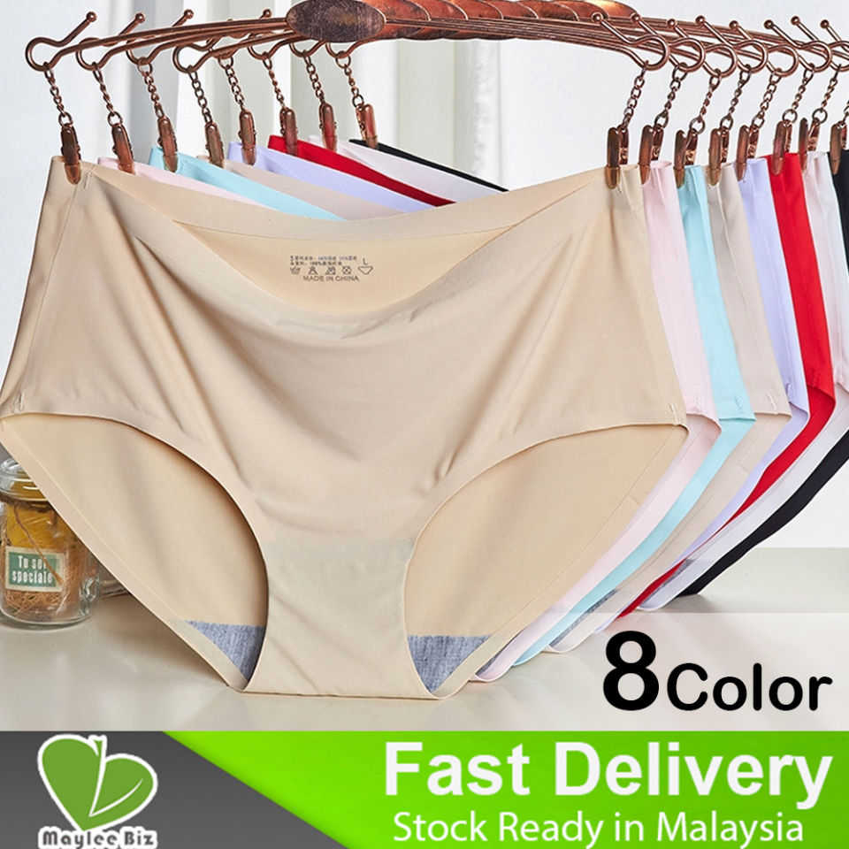 Panties For Woman High Premium Quality Women Fashion One Piece Seamless Ice Silk Panties Girls Clothing Underwear Panty