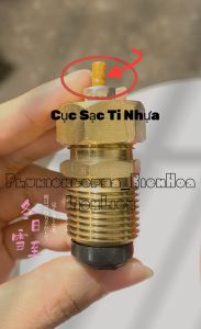 Đầu sạc gas từ bình gas 12kg sang bình gas lon mini Tặng 10 nút nhựa kèm ron-SP CHÍNH HÃNG