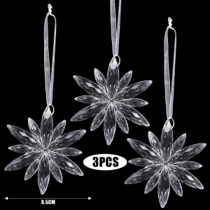 2/4/6 ชิ้น จี้ตกแต่งวันคริสต์มาส / จี้อะคริลิกรูปนางฟ้าและกวางใสประดับเกล็ดหิมะ / จี้รูปนางฟ้าและกวางเอลค์ประดับเกล็ดหิมะและกวางเอลค์ - อุปกรณ์ตกแต่งงานปาร์ตี้ปีใหม่นาวี