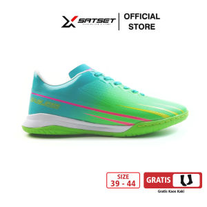 SATSETX Sepatu Futsal Eagless In Series Tosca Green Original Size 38-44