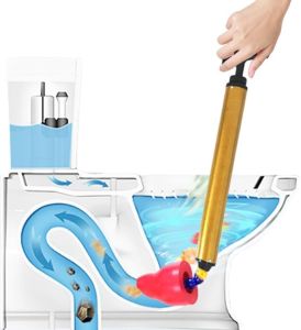 AIIONP Toilet Plunger 2026 Pressure Toilet Unblock One Shot Toilet Plunger Drain Clog Remover Air Plunger for Toilet Bathroom Floor Drain Sink Kitchen Unclogger Plumbing Tools (1 PCS)