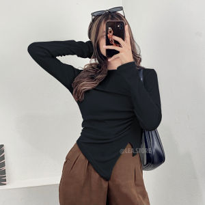 ALMA RIB TOP Atasan Rib Wanita Lengan Panjang Long Sleeve