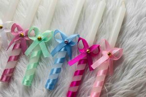 DM3 Shop | Christening/Baptismal Candles (with rhinestone)(PRE-ORDER)(minimum order atleast 8pcs)
