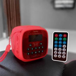 VR~Promo Speaker Rhimoa Bt V-600 Bonus Remote Quran SUNNAH Memori 16 GB Bluetooth 129 Qori & 1209 Kajian Islam Terlengkap Suara Jernih Original