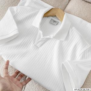 Áo thun polo nam áo thun cổ trụ nam chất thun cotton dệt gân siêu đẹp style trẻ trung thanh lịch 8708
