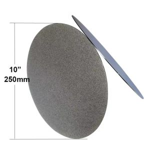 Hanson8 10" Inch Diamond Abrasive Wheel NO CENTER HOLE Grinding Disc Coated 250mm Flat Lap Disk for Gemstone Jewelry Tools Y5R7K