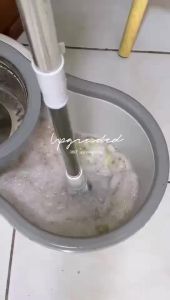 PMOP Spin Mop for Floor Cleaning with Spinner and Bucket Snless Steel Basket Thickened Mop Cloth Dual Drive Drain Cap Tornado Mop Star