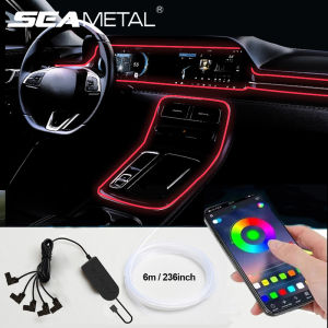 SEAMETAL LED Car Ambient Light USB Colorful Light Bar APP Controlled RGB Decorative Light