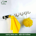 Móc treo đồ nhà tắm Inox 304 PHÁT ĐẠT (6,7,8 móc) không rỉ sét, Móc áo đầu bi inox, giá treo inox (SP012B). 