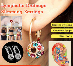 GIIKING Lymphatic drainage slimming earrings Healthy Stud Earring Weight Loss Therapy Earrings