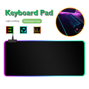 SG Stock Large Gaming Mouse Pad RGB Mousepad 7 LED Color Backlit Non-slip Table Mat LED USB Mousepad Keyboard Pad Computer Laptop Notebook