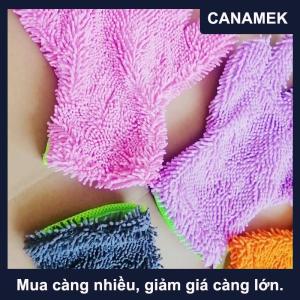 【CANAMEK】 1PC không thấm nước Mitt cao cấp Microfiber rửa Mitt tự động rửa xe mềm chống trầy xước cho rửa xe đa chức năng Dày Làm sạch găng tay