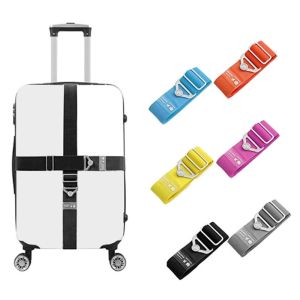 GLASSES VIEW Anti-theft Cross Strap Suitcase Belts Luggage Buckle Strap Travel Suitcase Accessories Packing Belt Luggage Strap Bundling Belt