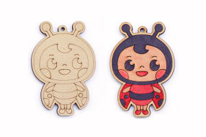 [SG Seller] DIY Wooden Keychain - Colour your own keychain