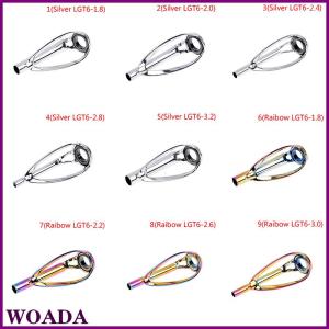 WOADA 1 cái Sliver cầu vồng Top tip hướng dẫn vòng miễn phí của rối cho quay đúc cần câu