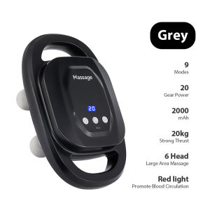 เครื่องนวดพังผืดไร้สาย6หัวความถี่สูง V-Ibration ผ่อนคลายเอวนวดหลังร่างกาย G-Un นวดเครื่องเคาะทิชชู่ลึก