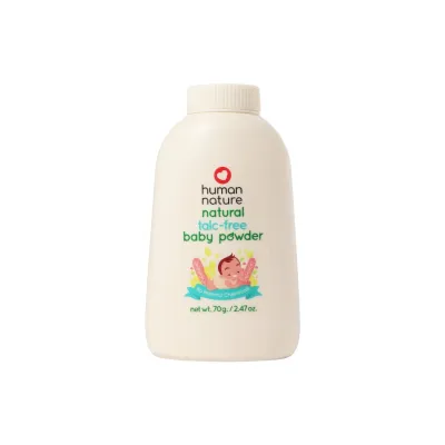 Human Nature 100% Natural Talc-Free Baby Powder | Hypoallergenic Mild and Gentle Cornstarch and Rice Powder (No Harmful Chemicals)