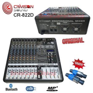 Mixer Power Crimson CR-822D ( 8 Channel ) Super Lengkap