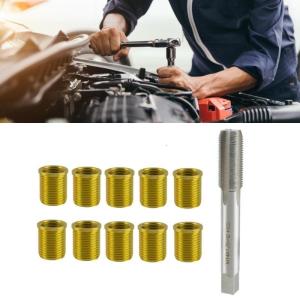 Spark Plugs Thread Repair Kit Spark Plugs Rethreading Tool M14x1.25 Inserts Metal Spark Plugs Thread Hole Repair Tool