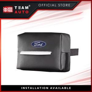 TeamAutoCare TAC40346 Seat Hanging Black Tissue Box