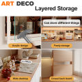Rak Dapur Home Kitchen Storage Kabinet Wooden Kitchen Rack Kitchen Cabinet Almari Serbaguna Glass Door Storage Sideboard Almari Dapur. 