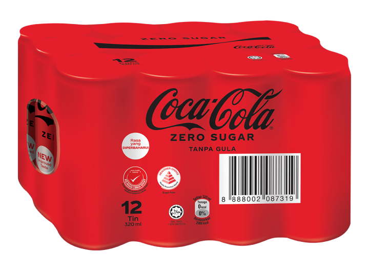 Coca-Cola Zero Sugar 320ml x 12 | Lazada