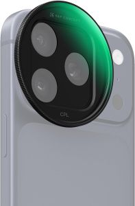 K&F CONCEPT Snap-On CPL Filter Compatible with iPhone 17 Pro Max/17 Pro    9.5g Ultra-Lightweight Polarizing Filter with Snap-on Deco Mount AGC Glass 28-Layer Coating Anti-Reflection FA301