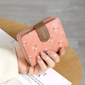 Dompet Lipat Wanita / Card Holder / Dompet Kecil Wanita / Dompet Card Holder Kecil Bahan PU Ringkas Dan Serbaguna