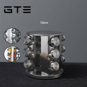 GTE Multilayer Spice Rack Rotatable 360 Degree Spice Jar Spices Canister Spices Container Herb Seasoning Bottle-Fulfilled by GTE SHOP