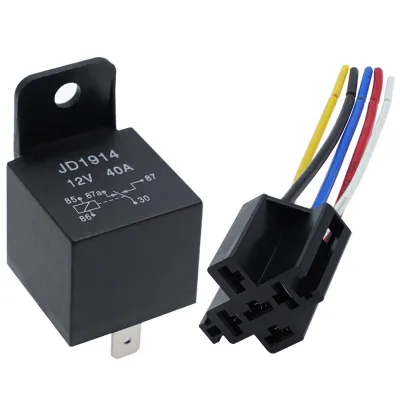 ออกบิลได้ รีเลย์ รถยนต์ 5ขา 12VDC. 24VDC.1NO 1NC. NO=40A. NC=30A 40a รีเลย์ต่อชิ้น ในไทยส่งทุกวัน