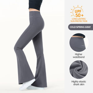 Cameljeans Sun Protection Yoga Pants for Women Summer Tight Breathable Slim Fit Sports Flared Pants