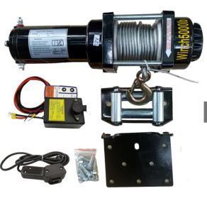 Tời Điện 12v 5000lbs trọng tải kéo 2400kg điều khiển từ xa