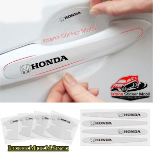 stiker transfaran hadle pintu mobil honda jazz civic stiker pelindung handle pintu mobil dari goresan 8pcs sepaket