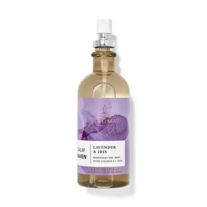 Bath and Body Works Aroma Lavender Iris Essential Oil Mist 5.3oz ...