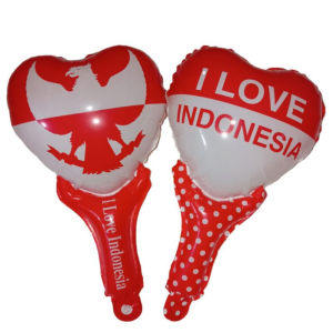 PUSAT GROSIR AS Balon Foil Hiasan Dekotasi 17 Agustus HUT RI Indonesia Balon Pentungan Bendera Merah Putih Motif Love dan Bendera Gantung Love Bulat Bendera 18 Inchi