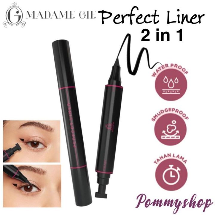 Madame Gie Perfect Liner 2 in 1 Eyeliner Stamp Eyeliner Lazada