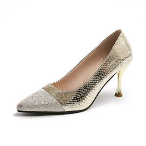 [Free Shipping] High Heels Autumn New Collection Slim Heel Pointed Toe Elegant Single Shoes Suitable For Interviews Simple And Stylish Work Shoes