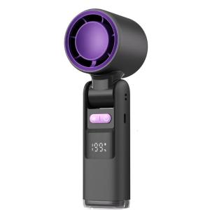 Ngoài trời Quạt cầm tay có thể sạc được không dây Máy thổi khí có thể gập lại mạnh mẽ 4000mAh quạt nhỏ Phất Trần cho văn phòng ngoài trời