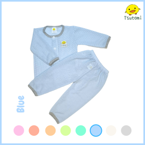 【Set Wear】0-18 Colourful Eyelet Newborn Baby Long Sleeve Shirt & Long Pants | 0-18 Baju Lengan Panjang & Seluar Panjang Berlubang Bayi Baru Lahir | 0-18 新生儿婴儿洞布长袖衣&长裤套装