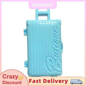 QIXIANG1 Vali búp bê phụ kiện mua sắm du lịch ngoài trời hộp lưu trữ quần áo giày phụ kiện đồ chơi kéo hộp 13.6g