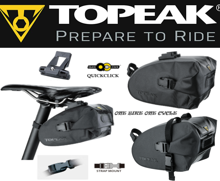 TOPEAK WEDGE DRYBAG (STRAPMOUNT/QUICKCLICK) BICYCLE CYCLING WATERPROOF ...