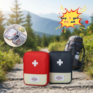 Red Portable Medical Kit Travel Outdoor Camping Useful Mini Medicine Storage Bag Home Organization
