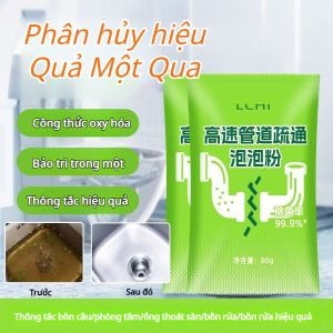🌈Sản phẩm bán chạy🌈Bột thông tắc đường ống tốc độ cao/ Bột thông tắc bồn cầu bằng bong bóng oxy hoạt tính