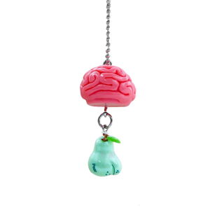 Thời trang mô phỏng não Halloween Keychain handmade Keyring móc khóa túi phong cách giữ chìa khóa xe cho sử dụng thường nhật